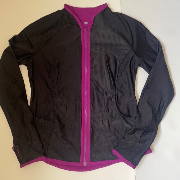Bliss Jacket Reversible Black/ Regal Plum Mesh - Picture 6 of 15